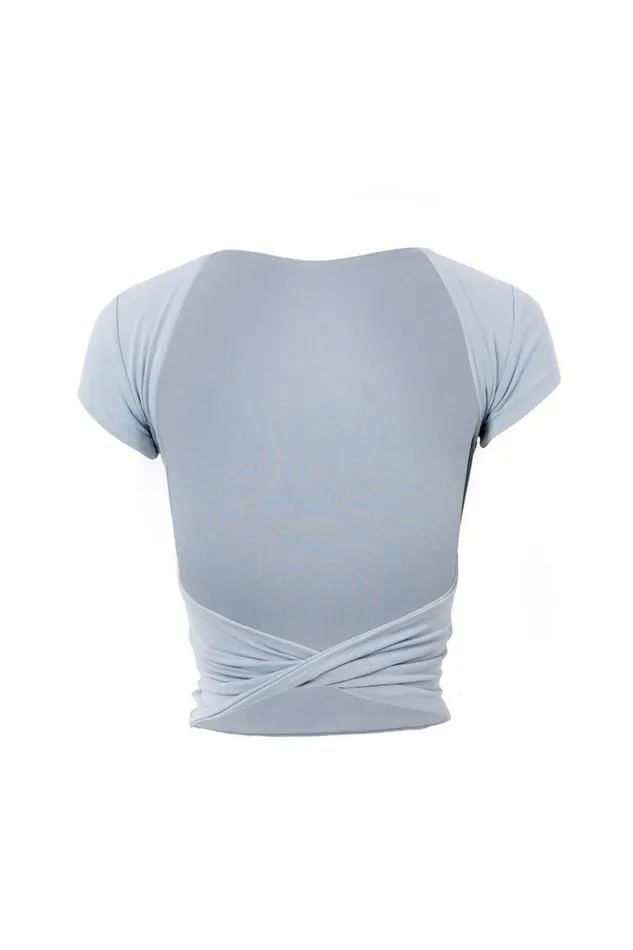 Clothing Supr T Shirts Soft Backless Tee Blue Mist