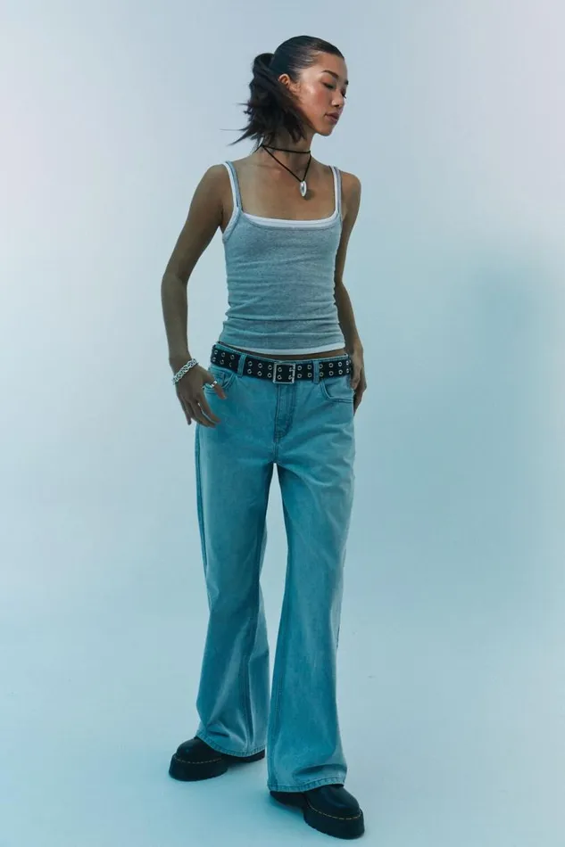 Clothing Supr Tank Tops Molly Thin Strap Cami Grey Marle