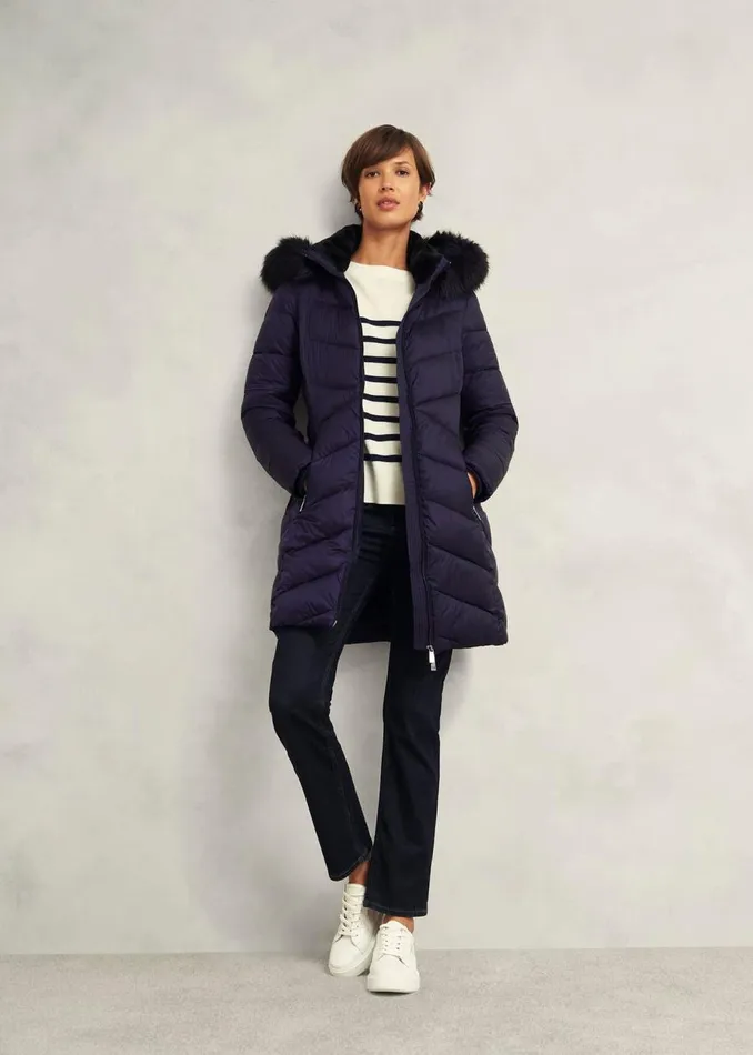 Coats and Jackets Women HOBBS Alis Puffer Navy