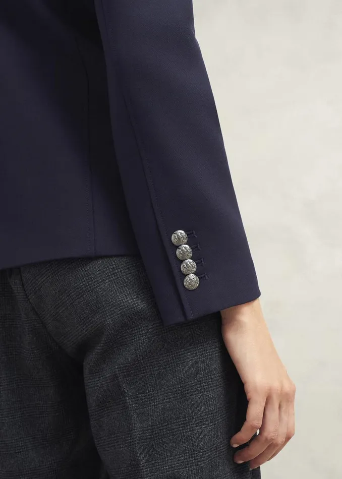 Coats and Jackets Women HOBBS Dorney Jacket With Wool Navy