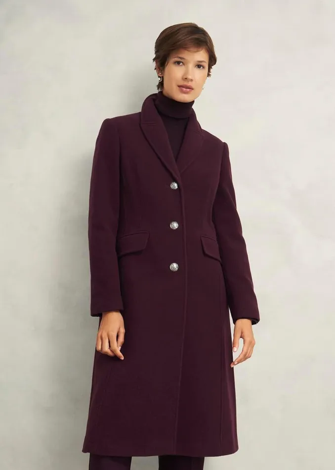 Coats and Jackets Women HOBBS Edwina Coat Wine