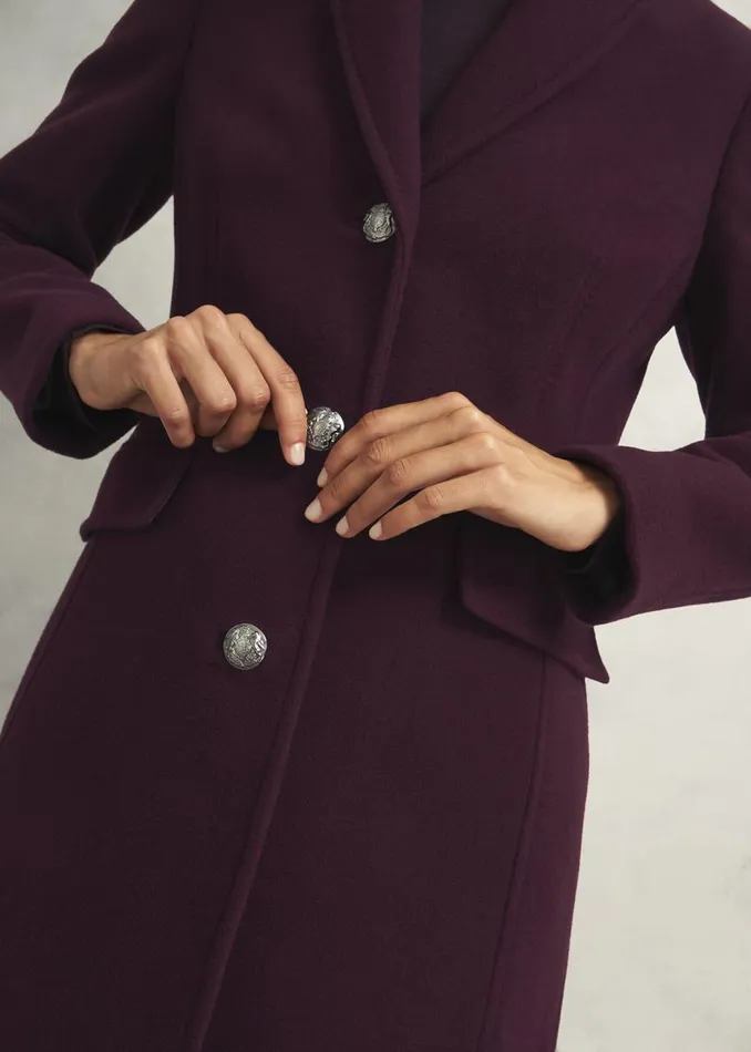 Coats and Jackets Women HOBBS Edwina Coat Wine