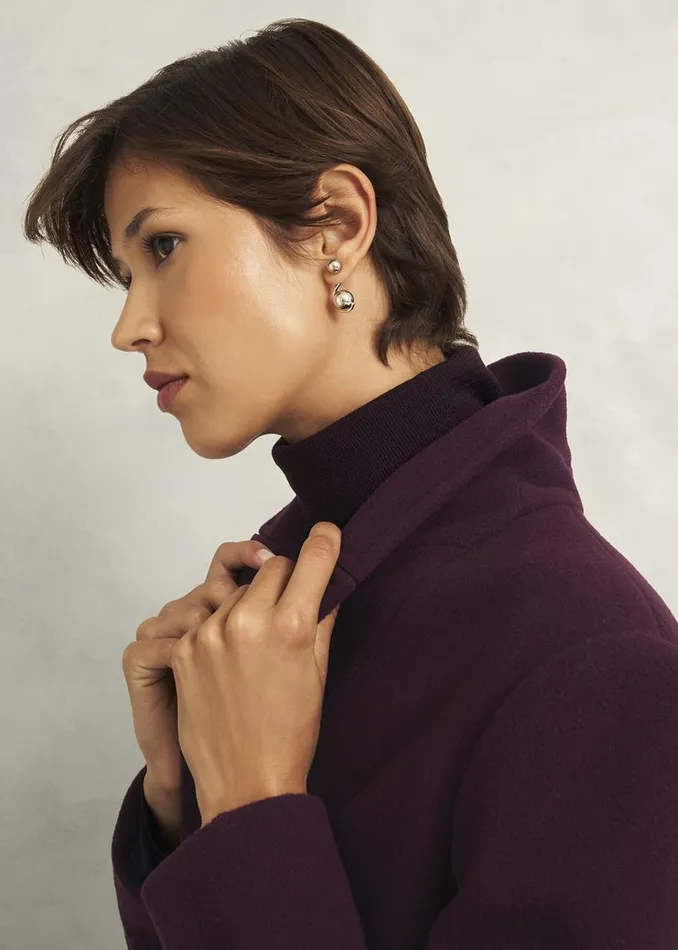 Coats and Jackets Women HOBBS Edwina Coat Wine