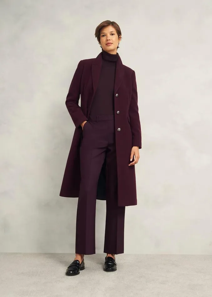 Coats and Jackets Women HOBBS Edwina Coat Wine