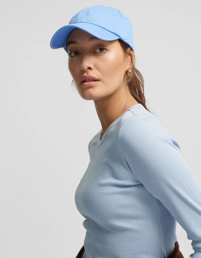 Colorfulstandard Women Organic Rib LS TShirt 8211 Oyster Grey Women TShirts