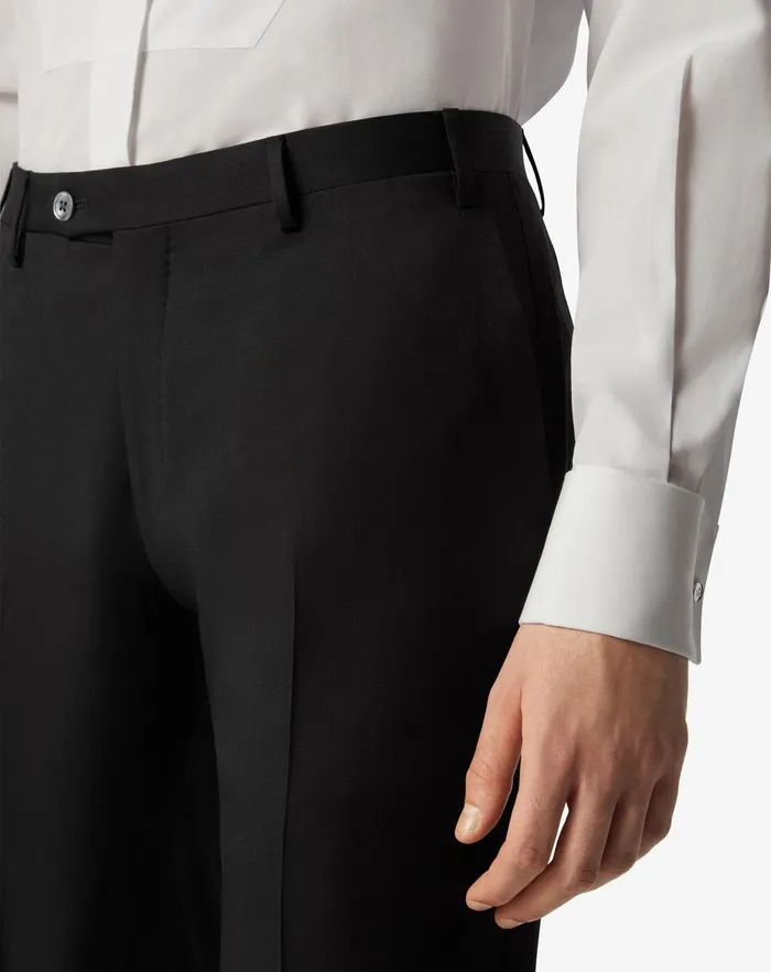 Corneliani Ceremony And Events Black 130039s Wool Trousers For Men 8211 Men