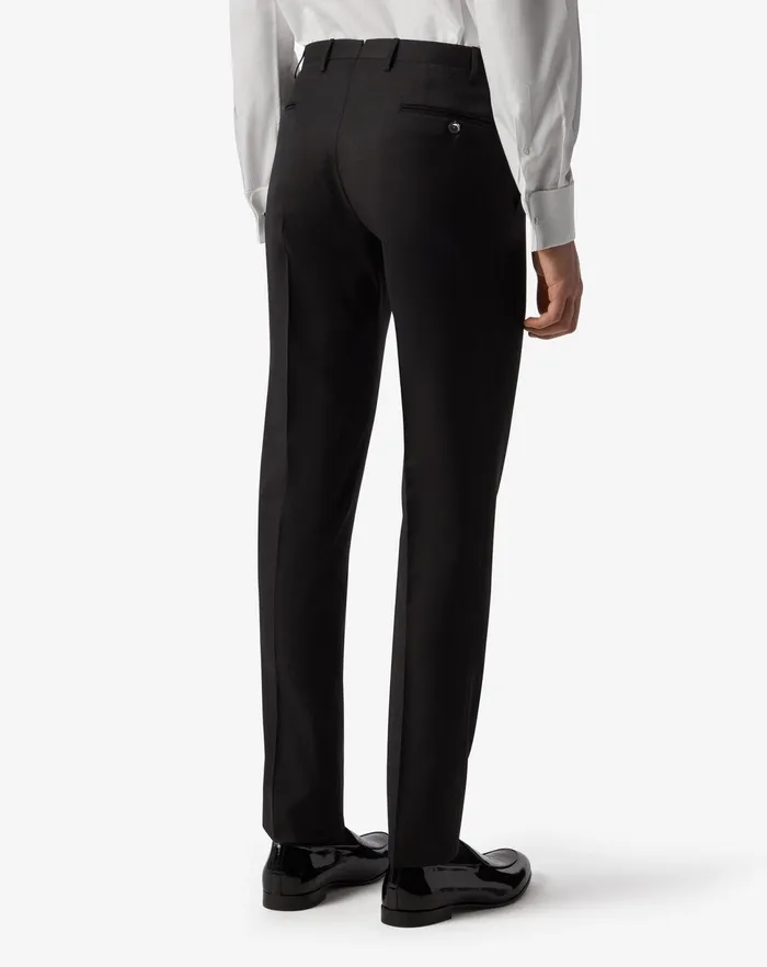 Corneliani Ceremony And Events Black 130039s Wool Trousers For Men 8211 Men