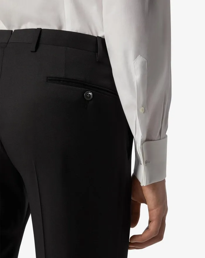 Corneliani Ceremony And Events Black 130039s Wool Trousers For Men 8211 Men