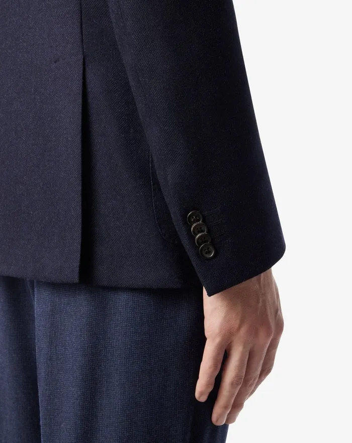 Corneliani Jackets Blue Wool And Cashmere Jacket For Men 8211 Men