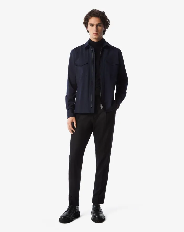 Corneliani Knitwear Black Ultralight Merino Turtleneck Sweater 8211 Men