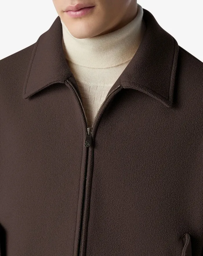 Corneliani Outerwear And Coats Brown Sustainable Wool And Cashmere Jacket For Men 8211 Men
