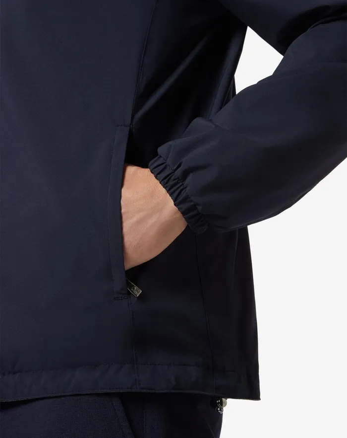 Corneliani Outerwear And Coats Reversible Blue Rain Jacket 8211 Men
