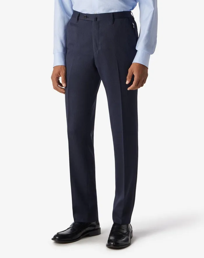 Corneliani Pants Blue Flannel Wool Trousers 8211 Men