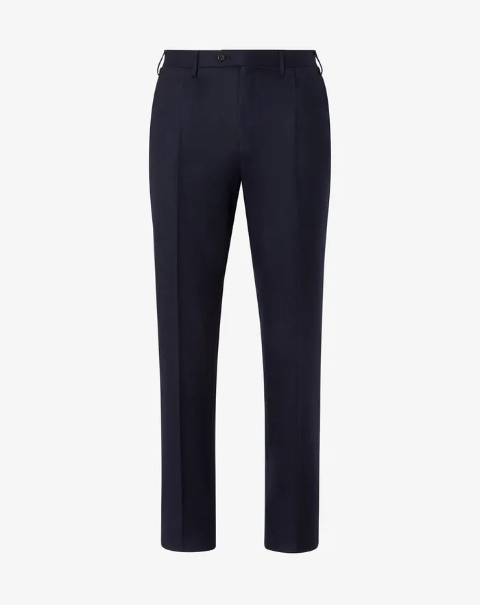 Corneliani Pants Dark Blue 1 Pleated Pure Wool Trousers For Men 8211 Men