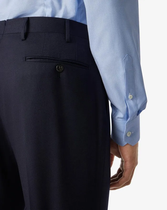 Corneliani Pants Dark Blue 1 Pleated Pure Wool Trousers For Men 8211 Men