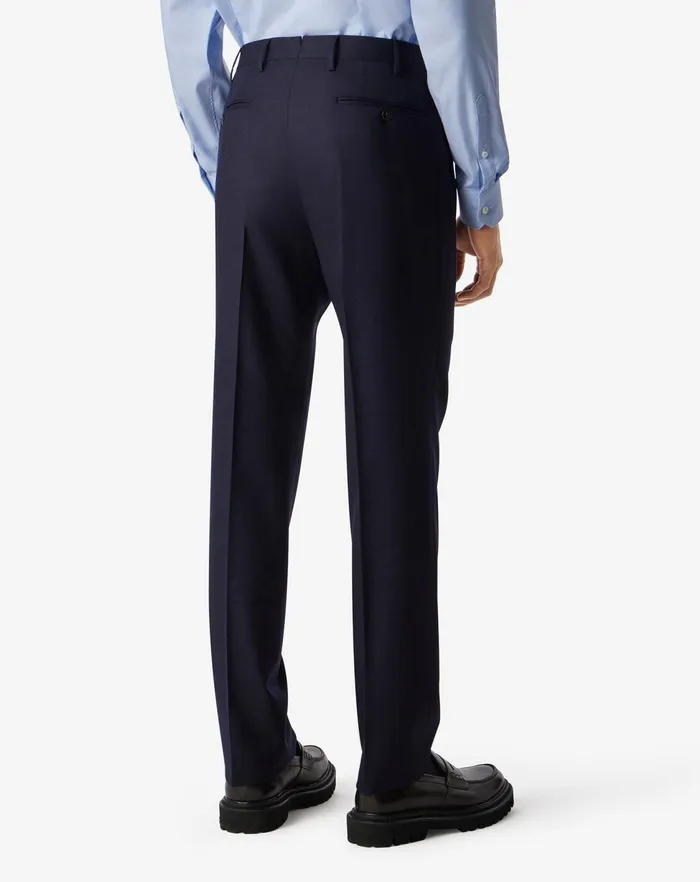Corneliani Pants Dark Blue 1 Pleated Pure Wool Trousers For Men 8211 Men