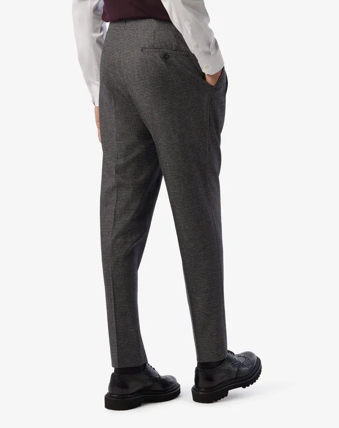 Corneliani Pants Grey 2 Pleated Wool And Cotton Trousers 8211 Men