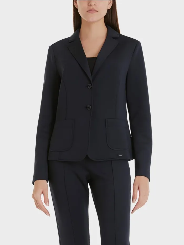 Damen Marc Cain Blazer Blazer Mit Aufgesetzten Taschen Midnight Blue