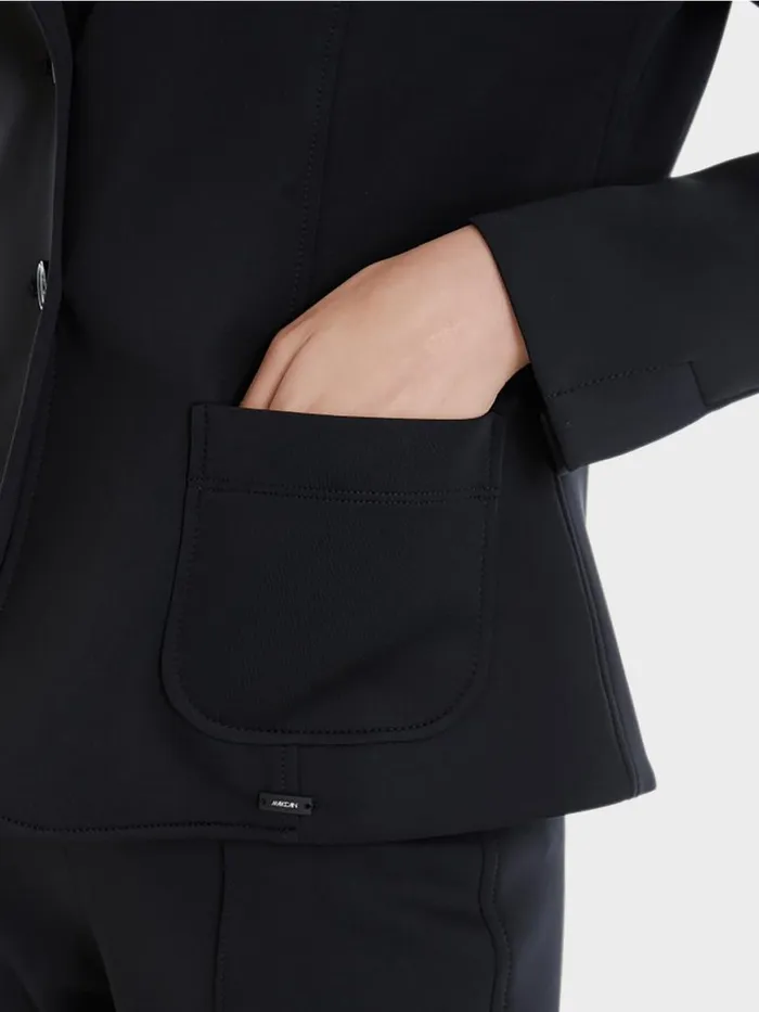 Damen Marc Cain Blazer Blazer Mit Aufgesetzten Taschen Midnight Blue