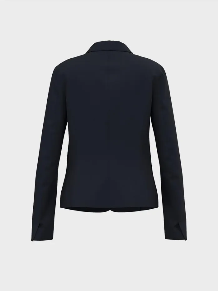 Damen Marc Cain Blazer Blazer Mit Aufgesetzten Taschen Midnight Blue