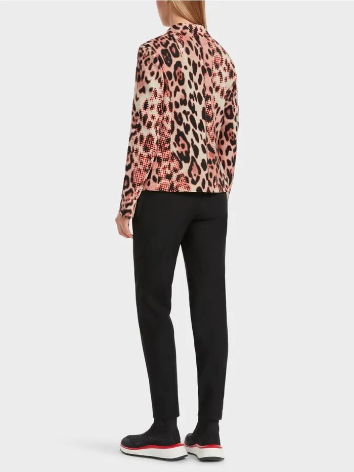 Damen Marc Cain Blazer Blazer Mit LeoPrint Campari