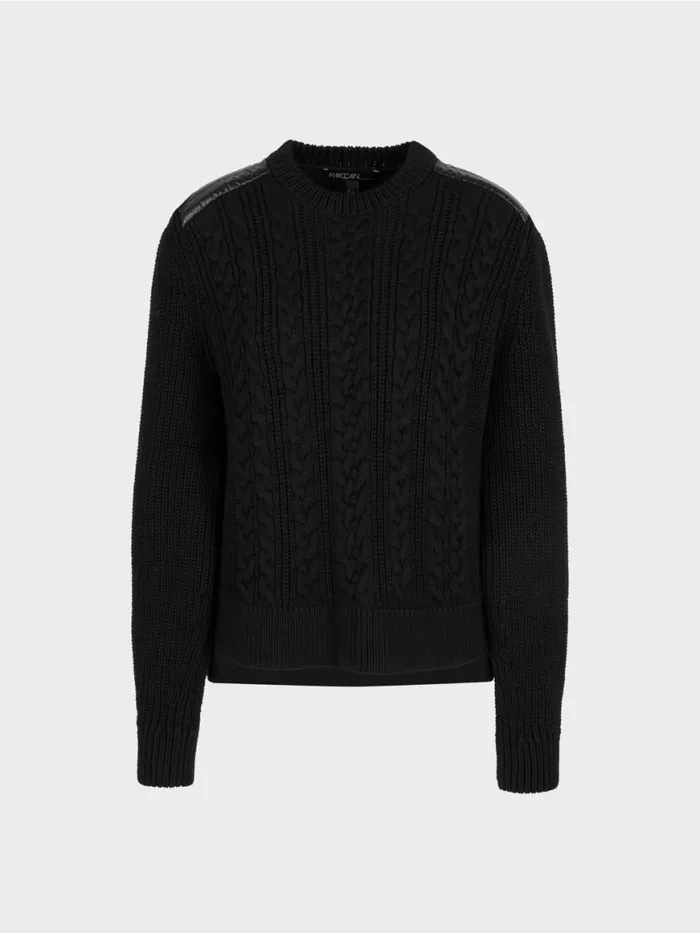 Damen Marc Cain Pullover and Sweatshirts Pullover Knitted In Germany Black