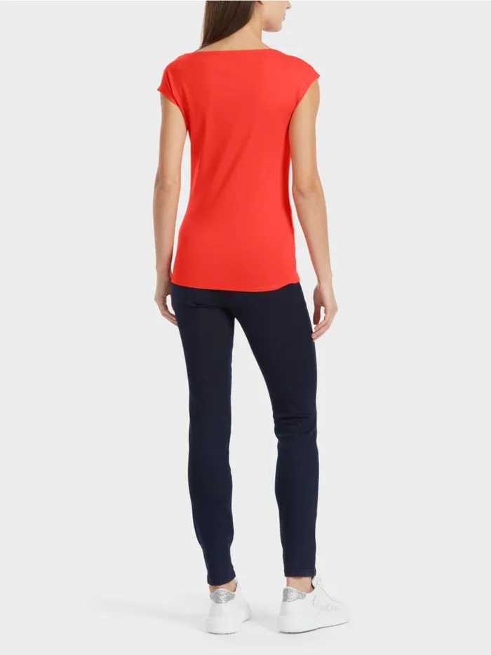Damen Marc Cain Shirts and Tops Krpernahes TShirt Campari