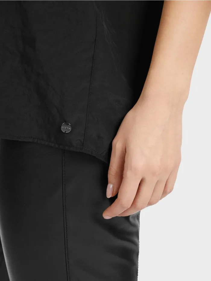 Damen Marc Cain Shirts and Tops Leichtes rmelloses Top Black