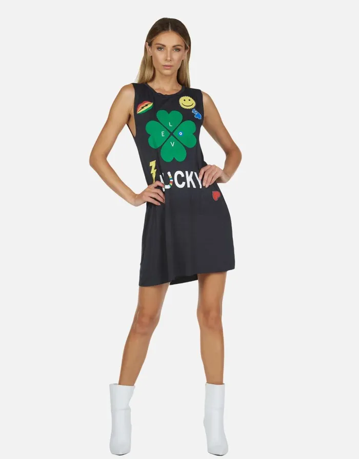 Deanna Lucky Clover Onyx Women039s Lauren Moshi Dresses