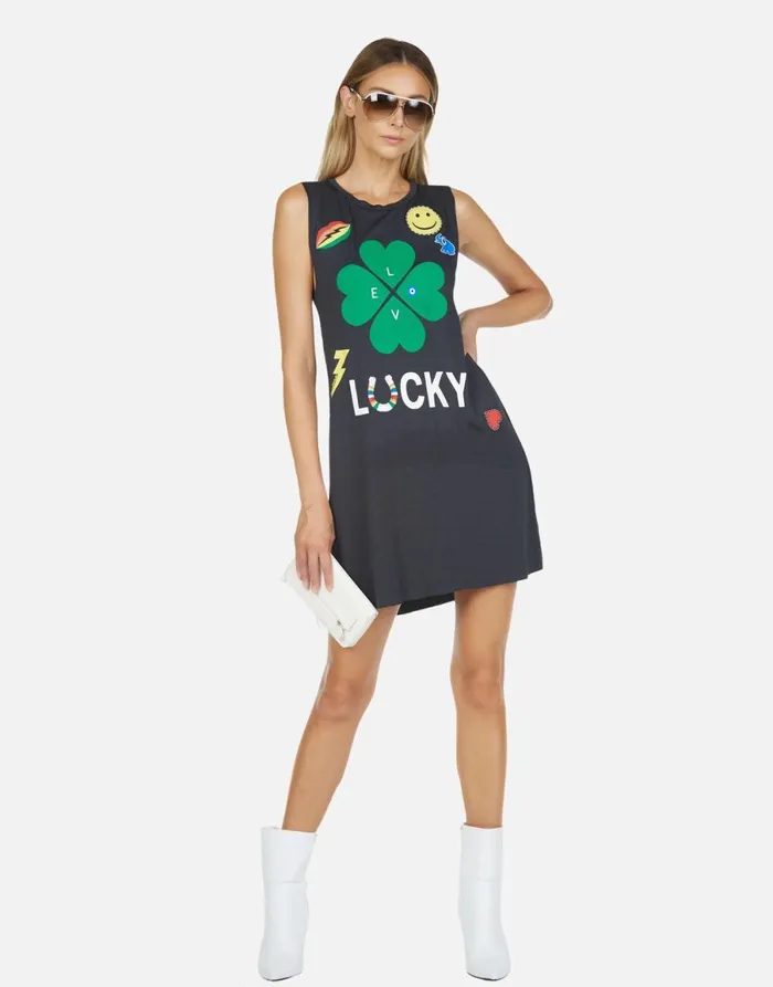 Deanna Lucky Clover Onyx Women039s Lauren Moshi Dresses