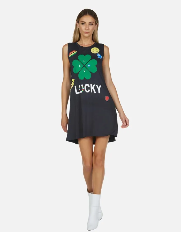 Deanna Lucky Clover Onyx Women039s Lauren Moshi Dresses
