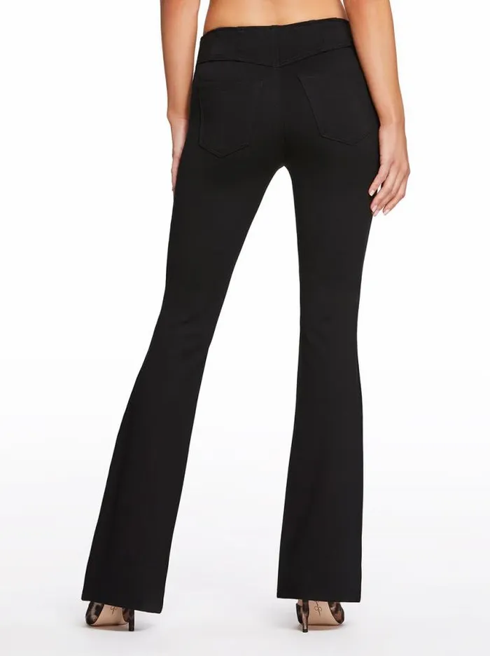 Denim Clothing Jessica Simpson Pull On Flare In Black Ponte