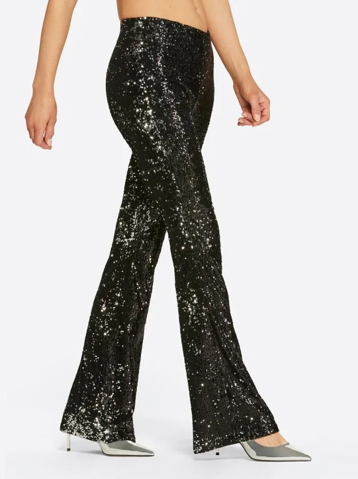 Denim Clothing Jessica Simpson Pull On Flare In Black Sequin