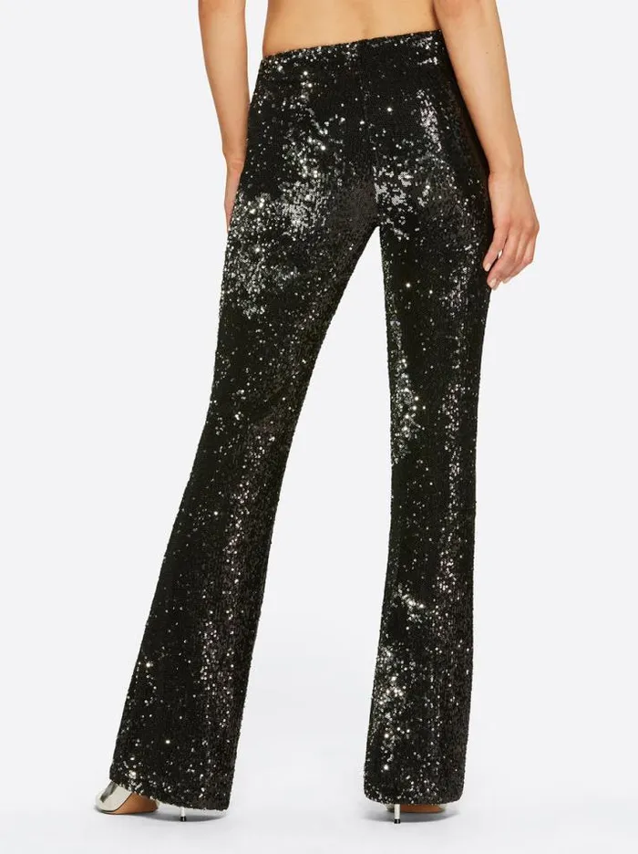 Denim Clothing Jessica Simpson Pull On Flare In Black Sequin