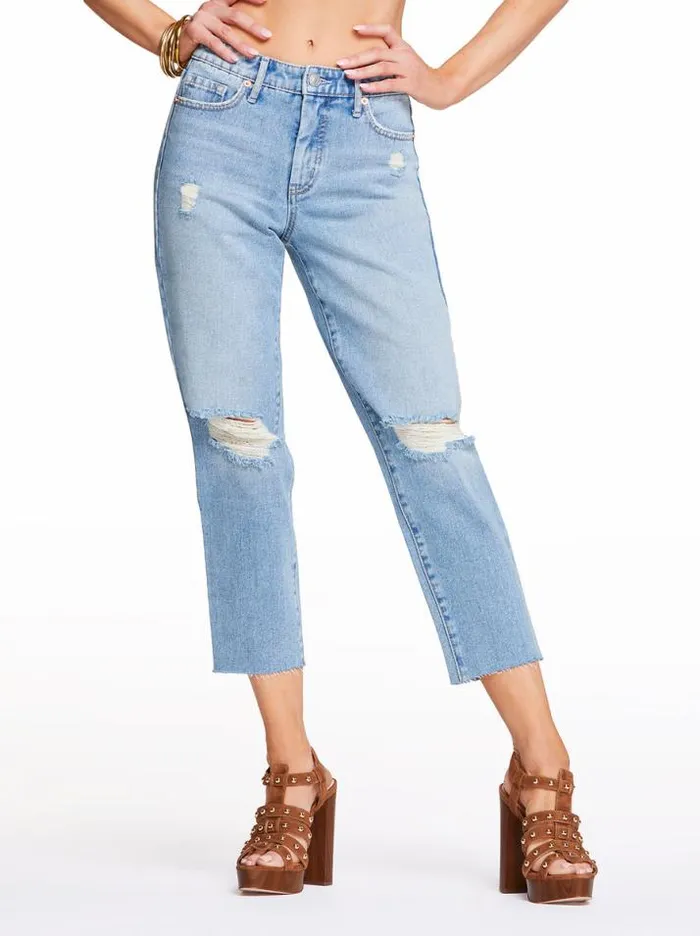 Denim Clothing Jessica Simpson Spotlight High Rise Straight Jeans In Last Light