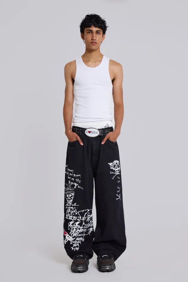 Denim Men Scribble XL Colossus Jeans Jaded London