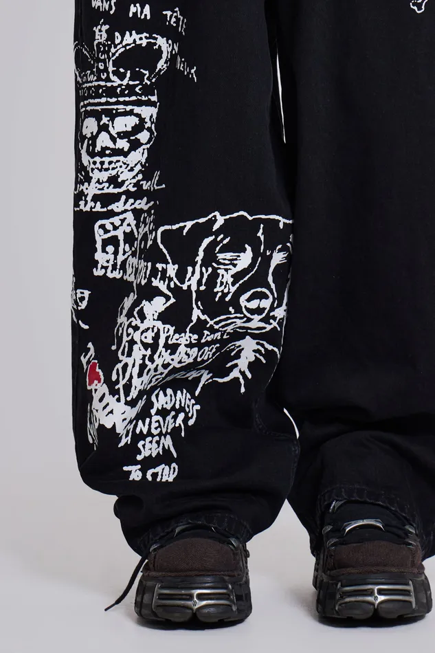 Denim Men Scribble XL Colossus Jeans Jaded London