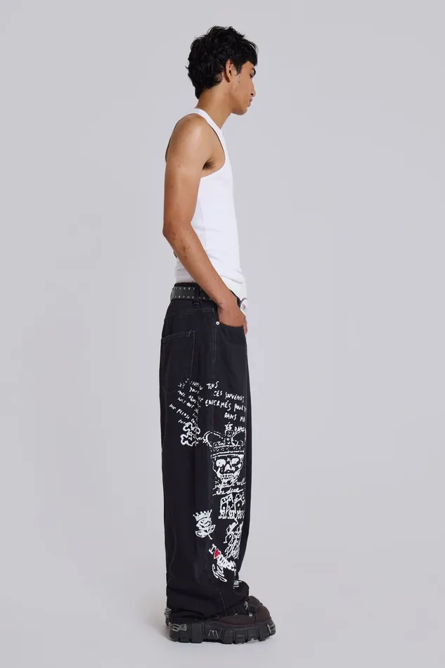 Denim Men Scribble XL Colossus Jeans Jaded London
