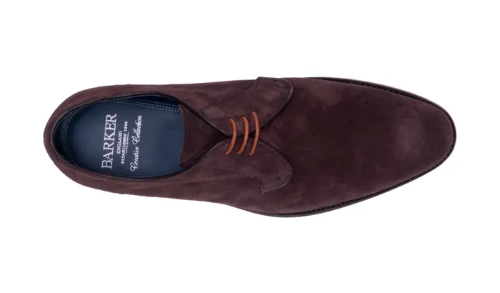 Derby 8211 Bitta Choc Suede Men Barker Shoes Mens Derbys