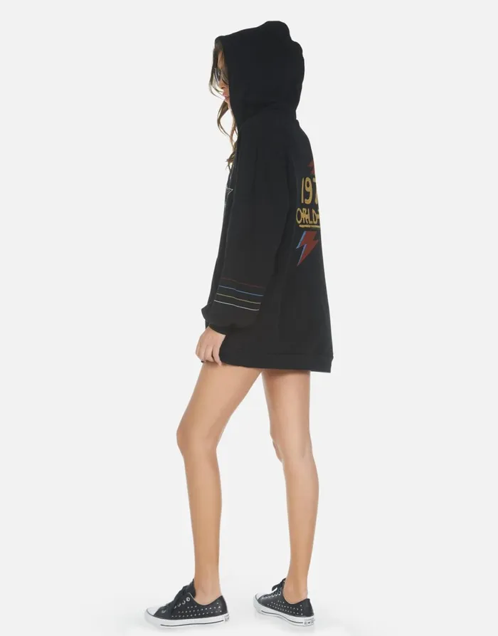 Desiree Bowie 1973 Tour Black Women039s Lauren Moshi Hoodies