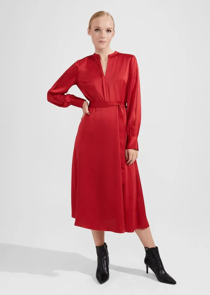 Dresses and Jumpsuits Women HOBBS Arlette Dress Currant Red