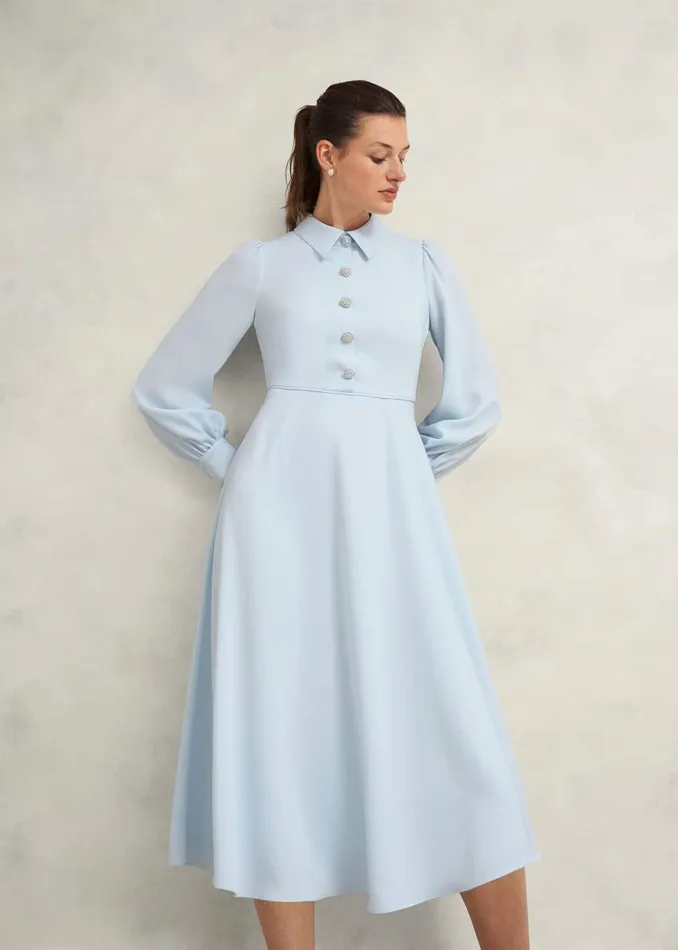 Dresses and Jumpsuits Women HOBBS Ayla Dress Pale Blue