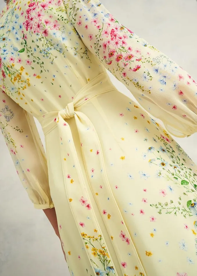 Dresses and Jumpsuits Women HOBBS Petite Emma Dress Yellow Multi