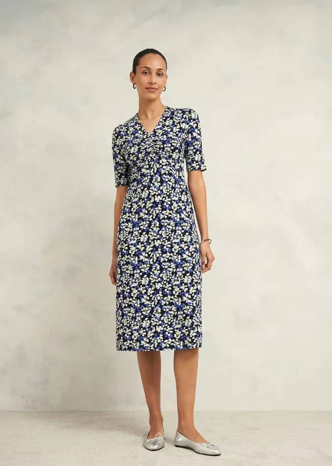 Dresses and Jumpsuits Women HOBBS Petite Frankie Jersey Dress Navy Multi
