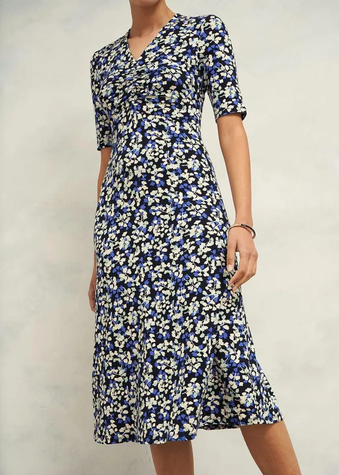 Dresses and Jumpsuits Women HOBBS Petite Frankie Jersey Dress Navy Multi