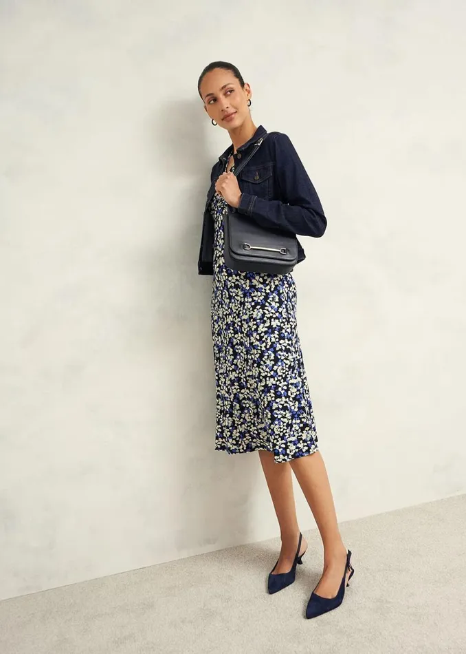Dresses and Jumpsuits Women HOBBS Petite Frankie Jersey Dress Navy Multi