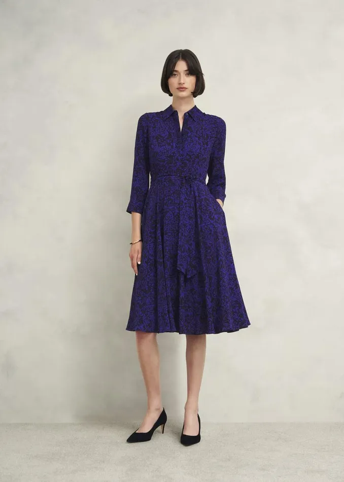 Dresses and Jumpsuits Women HOBBS Petite Lainey Dress Navy Blue