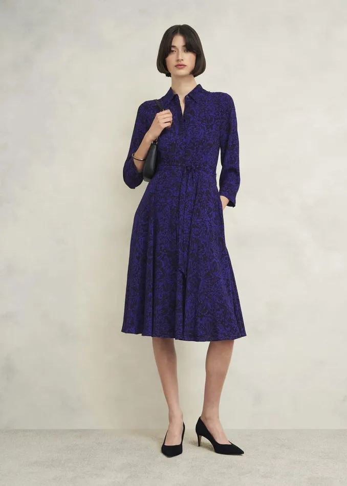 Dresses and Jumpsuits Women HOBBS Petite Lainey Dress Navy Blue