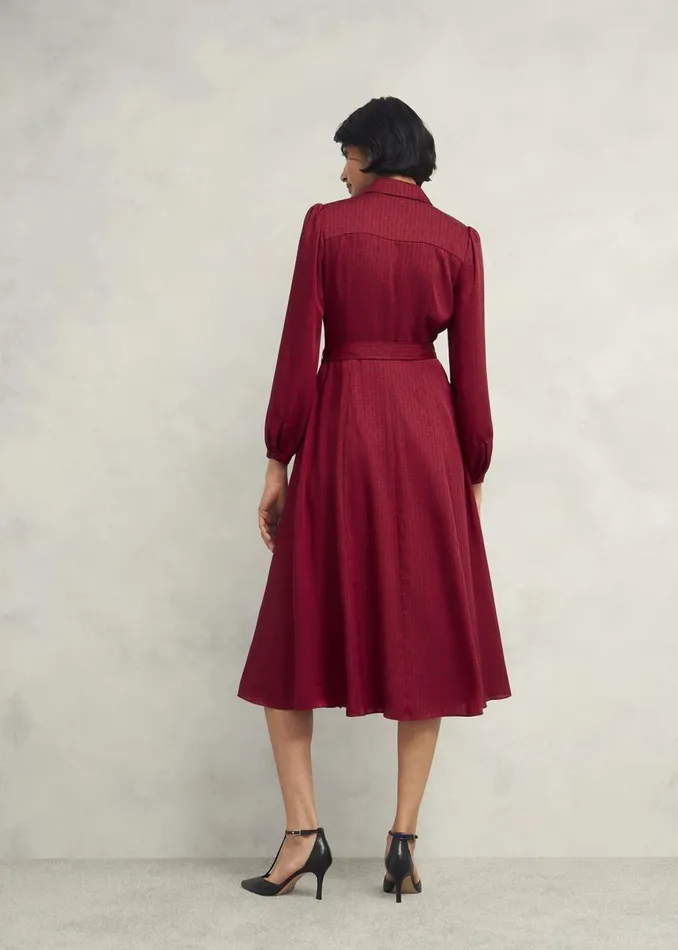 Dresses and Jumpsuits Women HOBBS Petite Yvonne Shirt Dress Red Multi