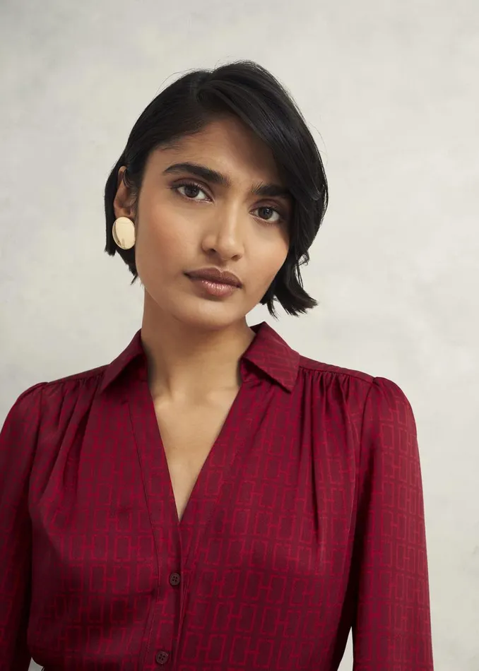 Dresses and Jumpsuits Women HOBBS Petite Yvonne Shirt Dress Red Multi